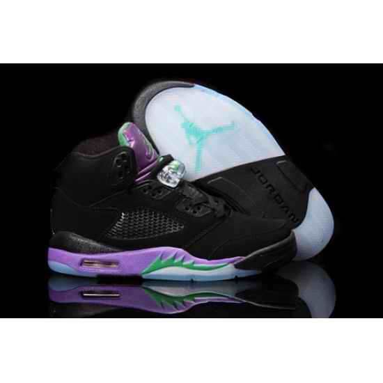 Air Jordan 5 V Shoes 2013 Womens Black Purple